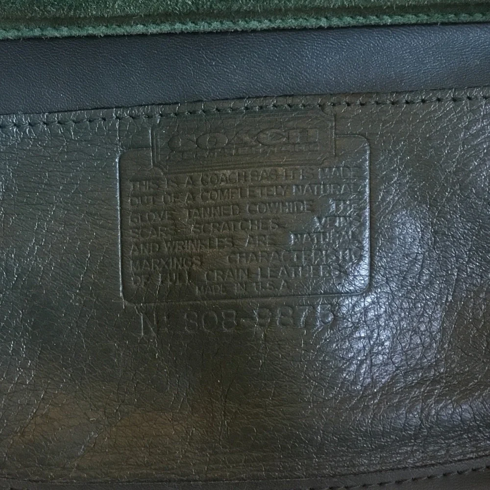 Vintage Dark Green Casino Bag - Picture 5 of 8